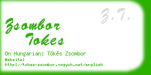 zsombor tokes business card