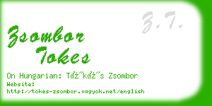 zsombor tokes business card